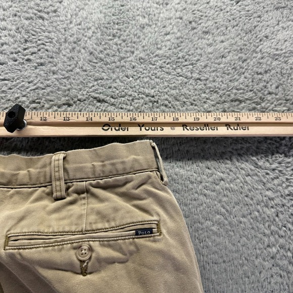 Polo Ralph Lauren Pant Mens 36x30 Brown Cotton Chino Straight Business Office - Picture 5 of 10